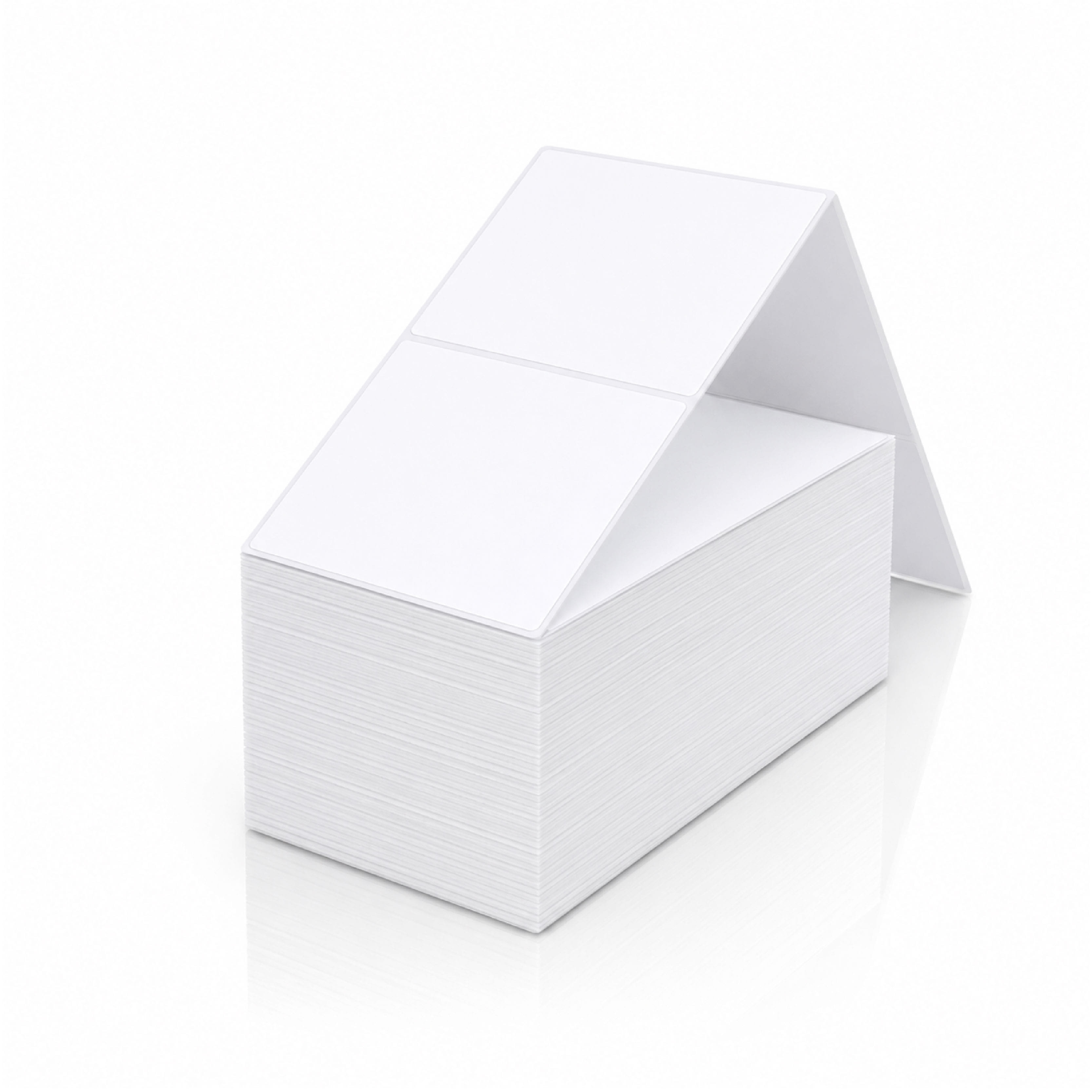 กระดาษสติ๊กเกอร์ความร้อน ITCAN 100X100 1000 แผ่น แบบพับ LABEL STICKER_1